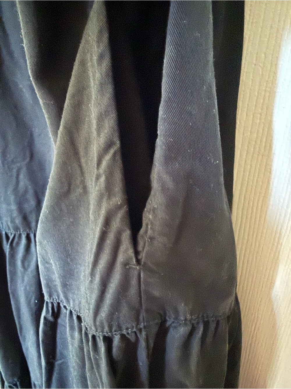 Classic Black Tiered Maxi Dress with Wide Straps - Picture 2 of 5